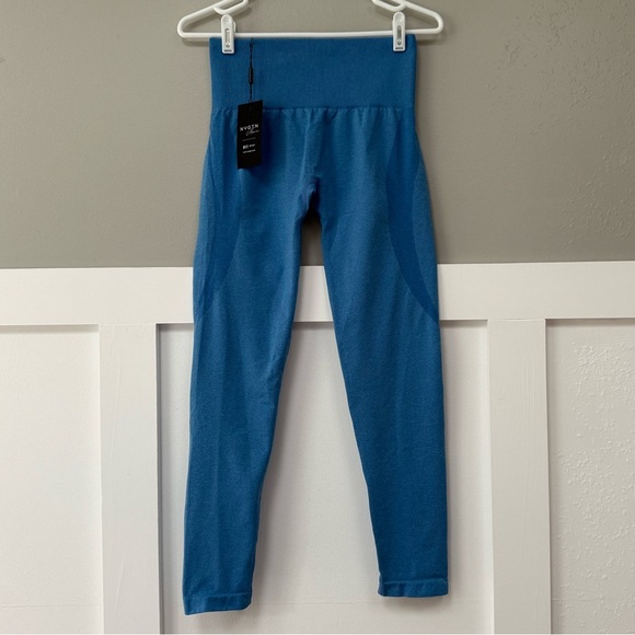 NWT NVGTN Ocean Blue Contour Seamless Leggings - Picture 2 of 8